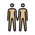 people holding hands, medium-light skin tone